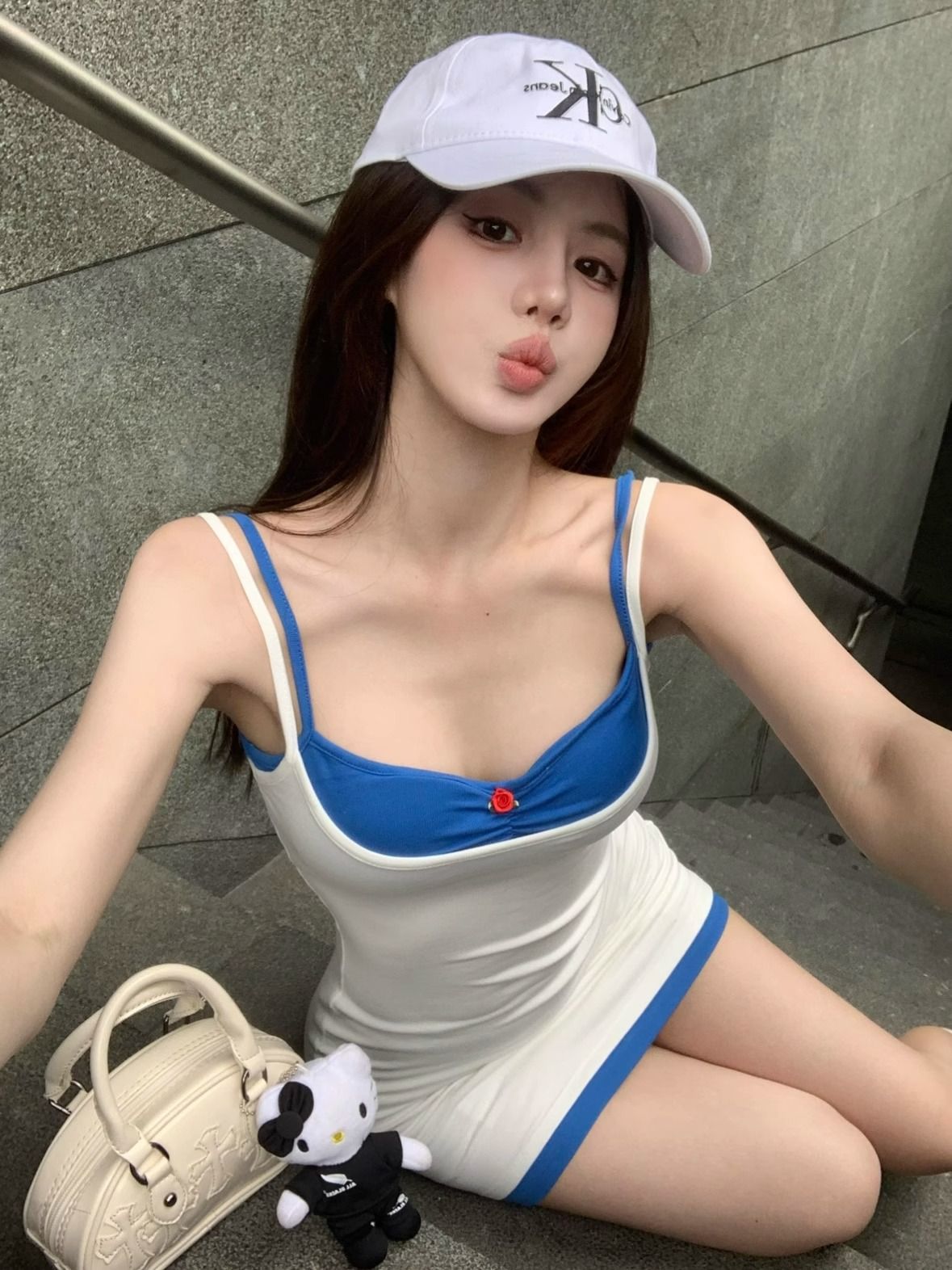 ชุดเดรส สายเดี่ยวมินิ CN5667 พร้อมส่งในไทย