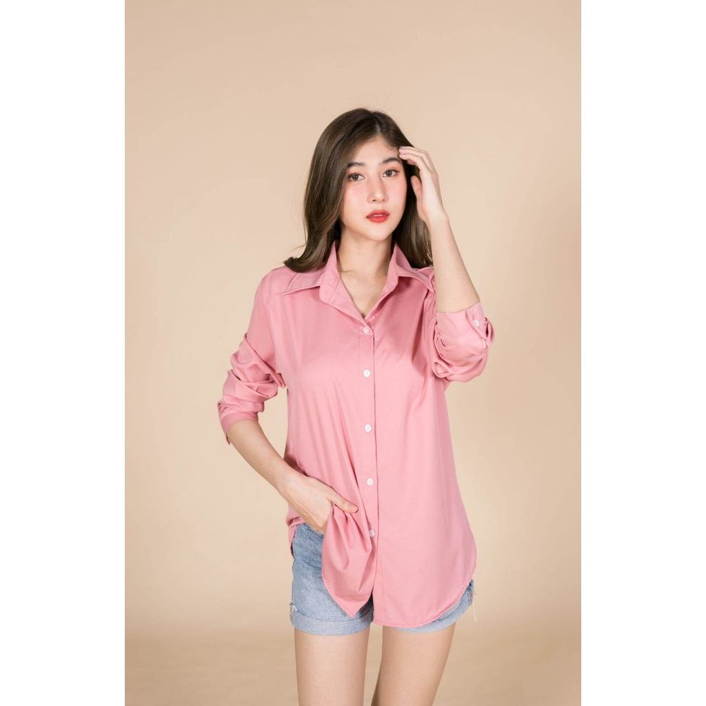 เสื้อเชิ้ต แขนยาว ผ้าไหมอิตาลี่