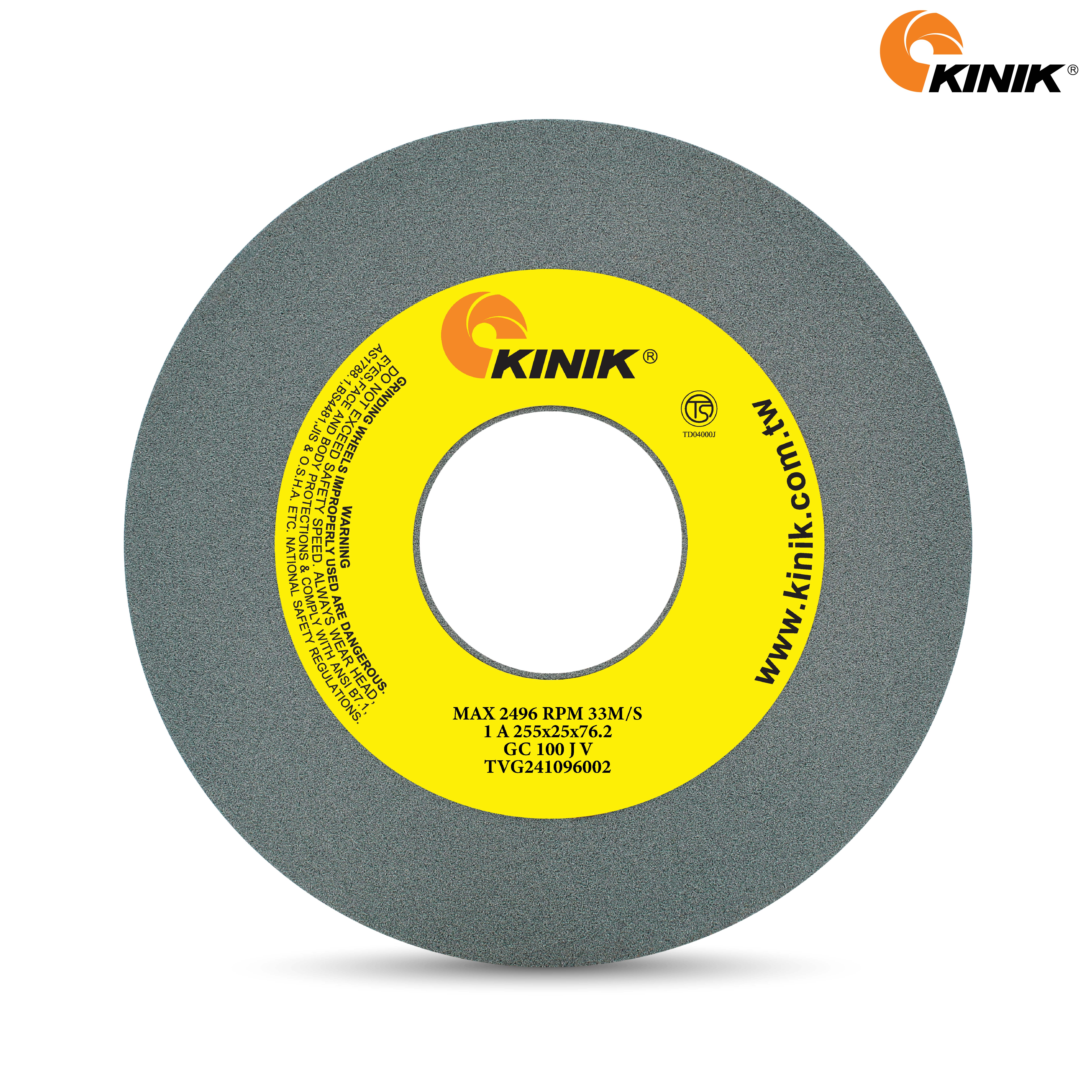 หินเจียร KINIK GC100JV1A 255x25x76.2 mm.