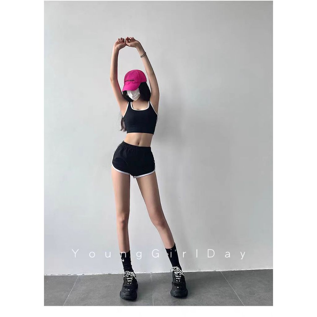 เซท 2 ชิ้น เสื้อ+กางเกงขาสั้น ชุดออกกำลังกาย รหัส SP064