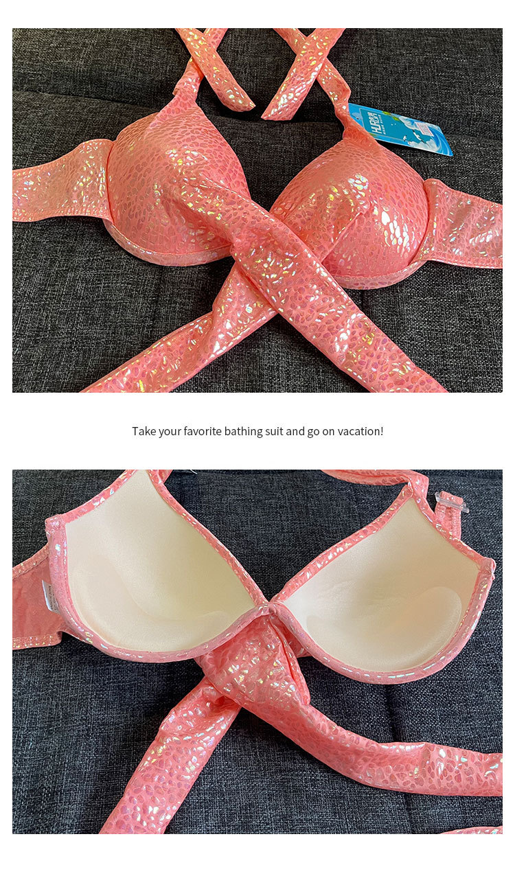 ชุดว่ายน้ำ บิกินี่ เซท 3 ชิ้น ดันทรง รหัส SW85615