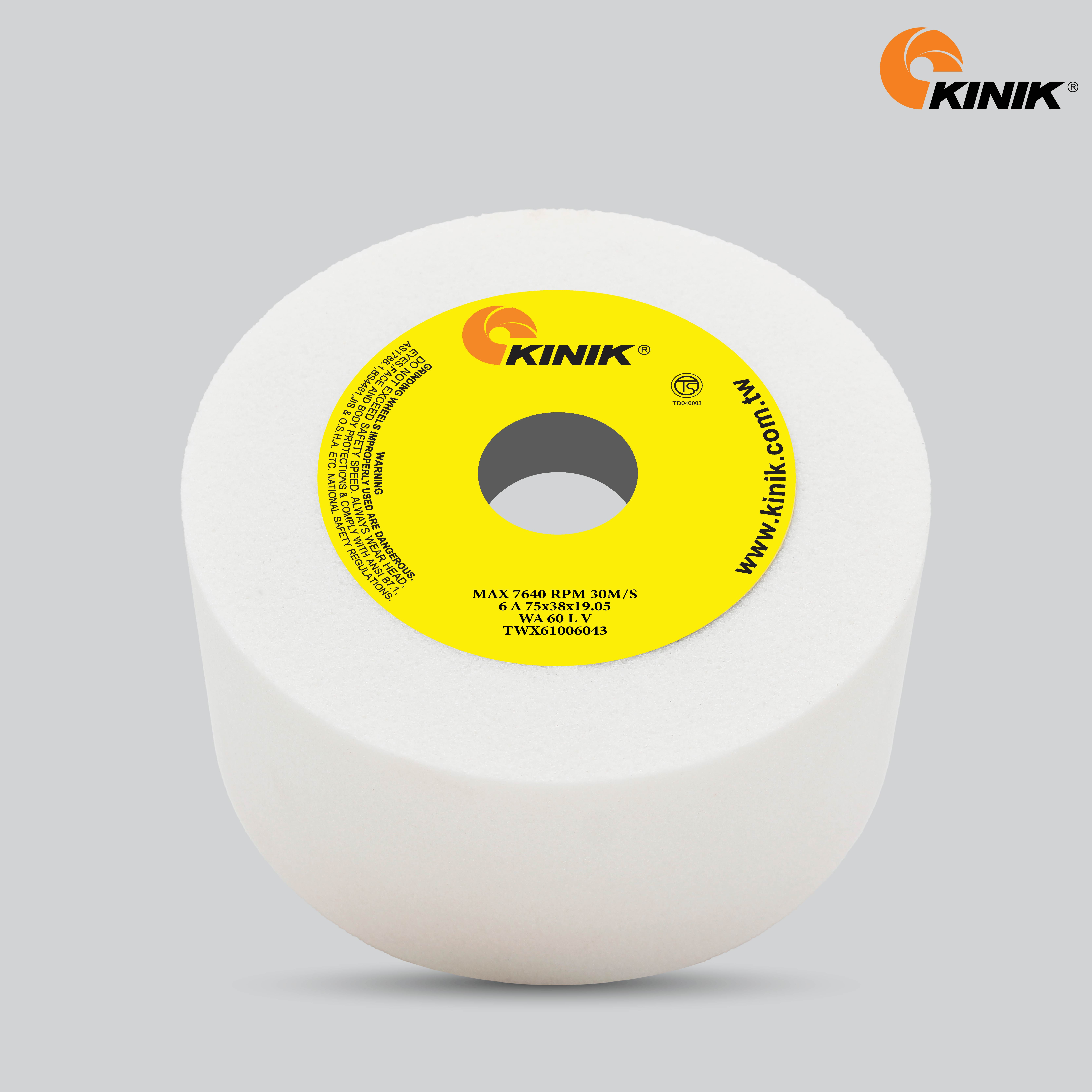 หินถ้วยตรง KINIK WA60LV6A 75x38x19.05 mm.