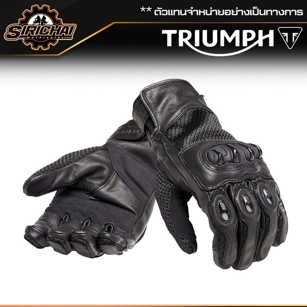 ถุงมือมอเตอร์ไซค์ ถุงมือ Triumph MGVS18120 ✅🔥