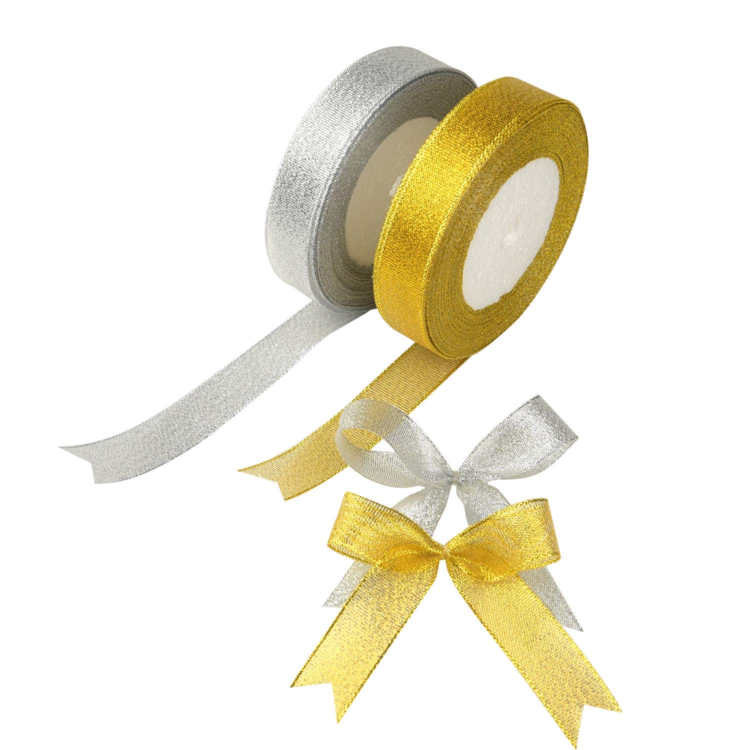 ริบบิ้นเนื้อทราย ห่อของขวัญ ริบบิ้นโบว์ ตกเเต่ง