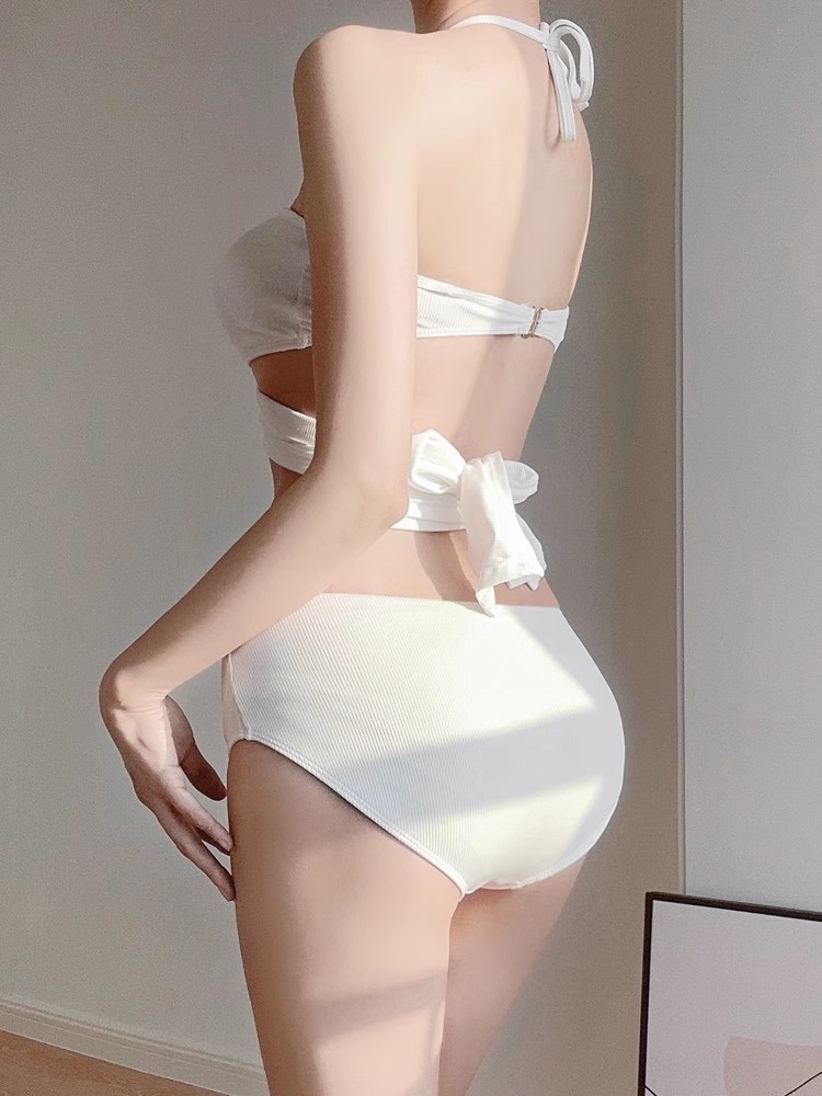 ชุดว่ายน้ำบิกินี่ ผ้าร่อง เสริมฟองน้ำ รหัส SW3815