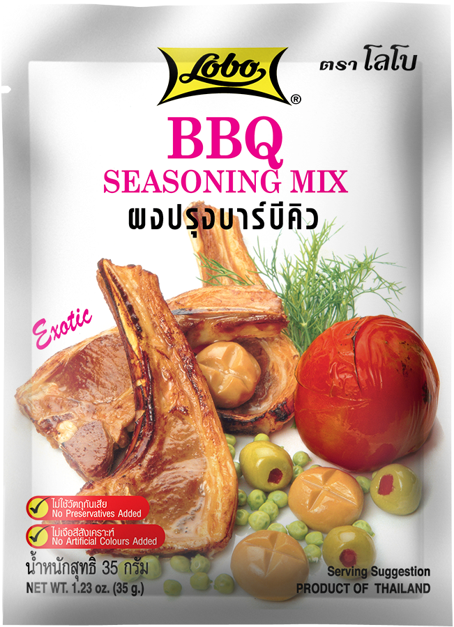 ผงปรุงบาบีคิว 35 กรัม / BBQ Seasoning Mix 35 gram.