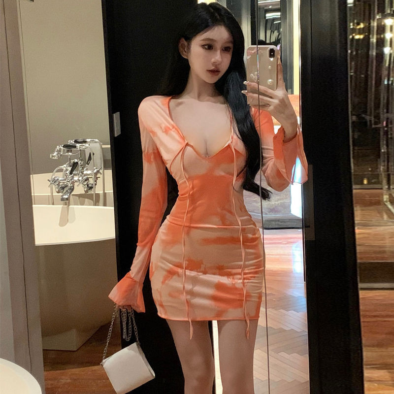 เดรสแขนกระดิ่ง ซัมเมอร์ พร้อมส่งในไทย CN2409