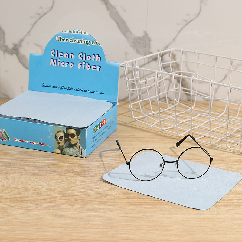 ผ้าเช็ดแว่นตา ผ้าทำความสะอาดแว่น คละสีส่ง สำเนา