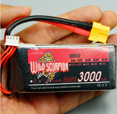Wild SCORPION 3S 11.1V 30C 35C มีหลายขนาดความจุ 1500 2200 3000 5500mah
