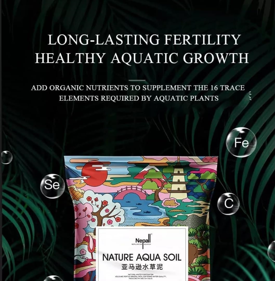 Nepall Aquatic Plant SET ชุดปลูกไม้น้ำ ดินและเมล็ดพันธุ์ไม้น้ำ ปลูกง่าย สร้างระบบนิเวศธรรมชาติในตู้ปลา