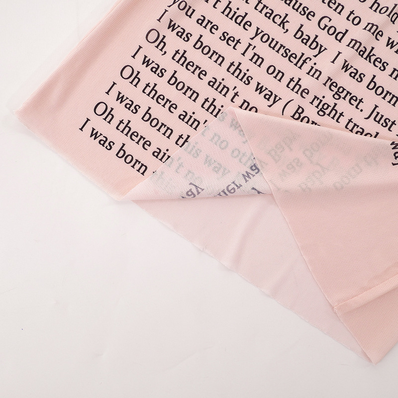 เสื้อซีทรู แขนกุด ลายอักษร เซ็กซี่ พร้อมส่งในไทย CN2492