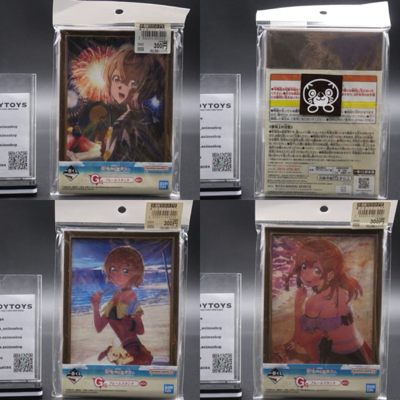 กรอบรูปงานจับฉลากอะนิเมะสะดุดรักยัยแฟนเช่า จิซึรุ&มามิ&รูกะ&ซูมิ[Ichiban Kuji Rent a Girlfriend Chizuru-Mami-Ruka-Sumi]