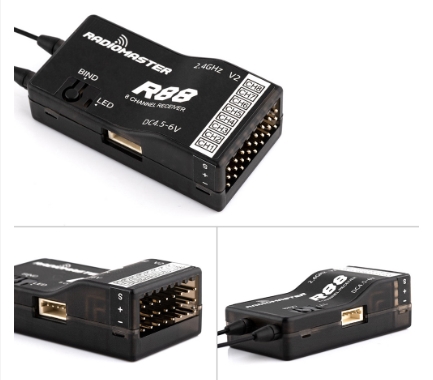 Radiomaster ตัวรับสัญญาณ R81 R84 R86 R86C R88 2.4GHz ไกลมากกว่า 1KM SBUS สําหรับ FrSky D8 D16 TX16S TX12 Zorro ฯลฯ