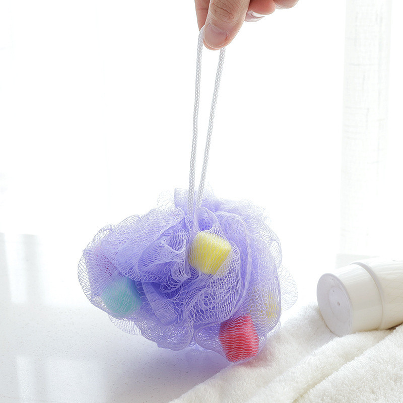 ฟองน้ำถูตัว ตาข่ายถูตัว คละสี พร้อมส่ง