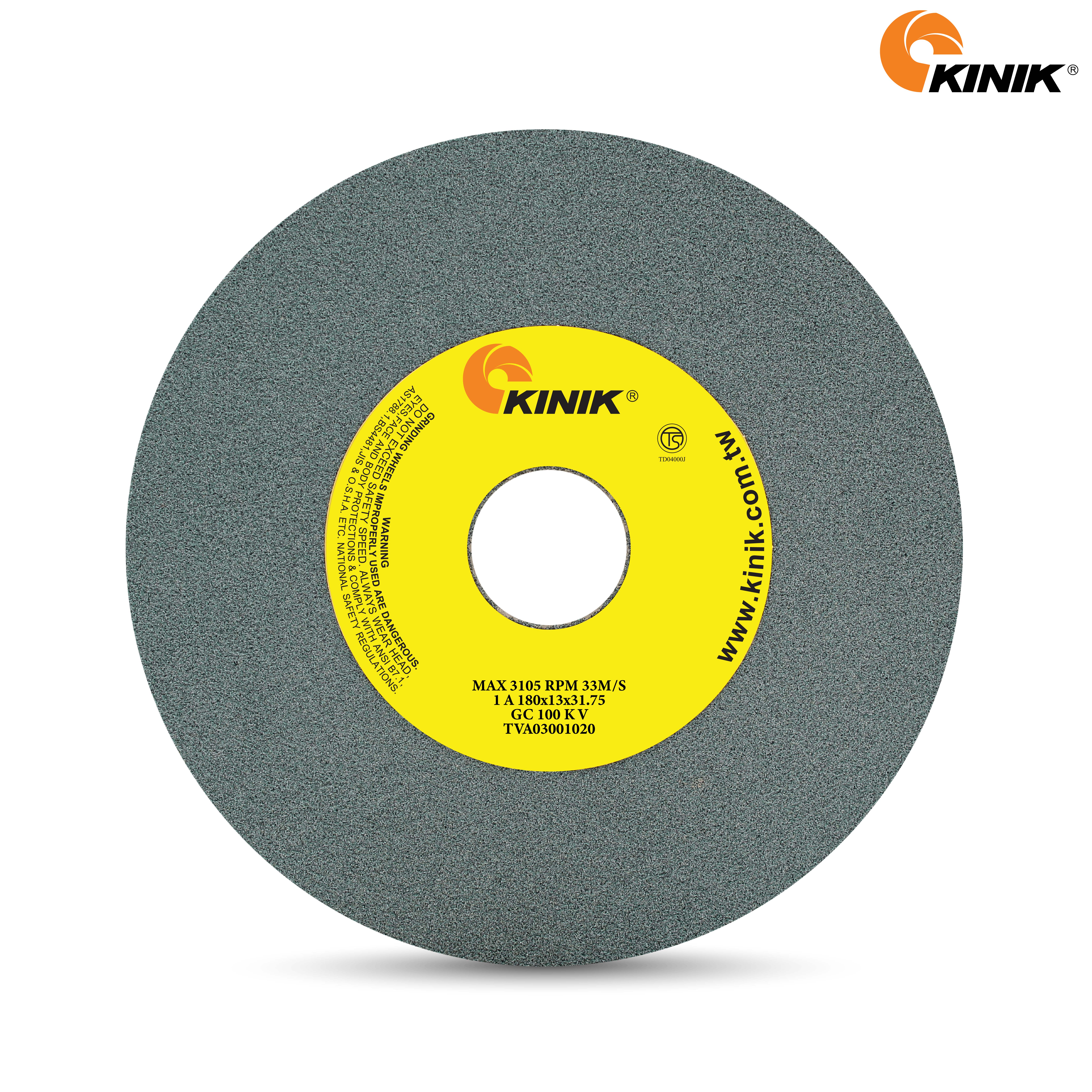 หินเจียร KINIK GC100KV1A 180x13x31.75 mm.