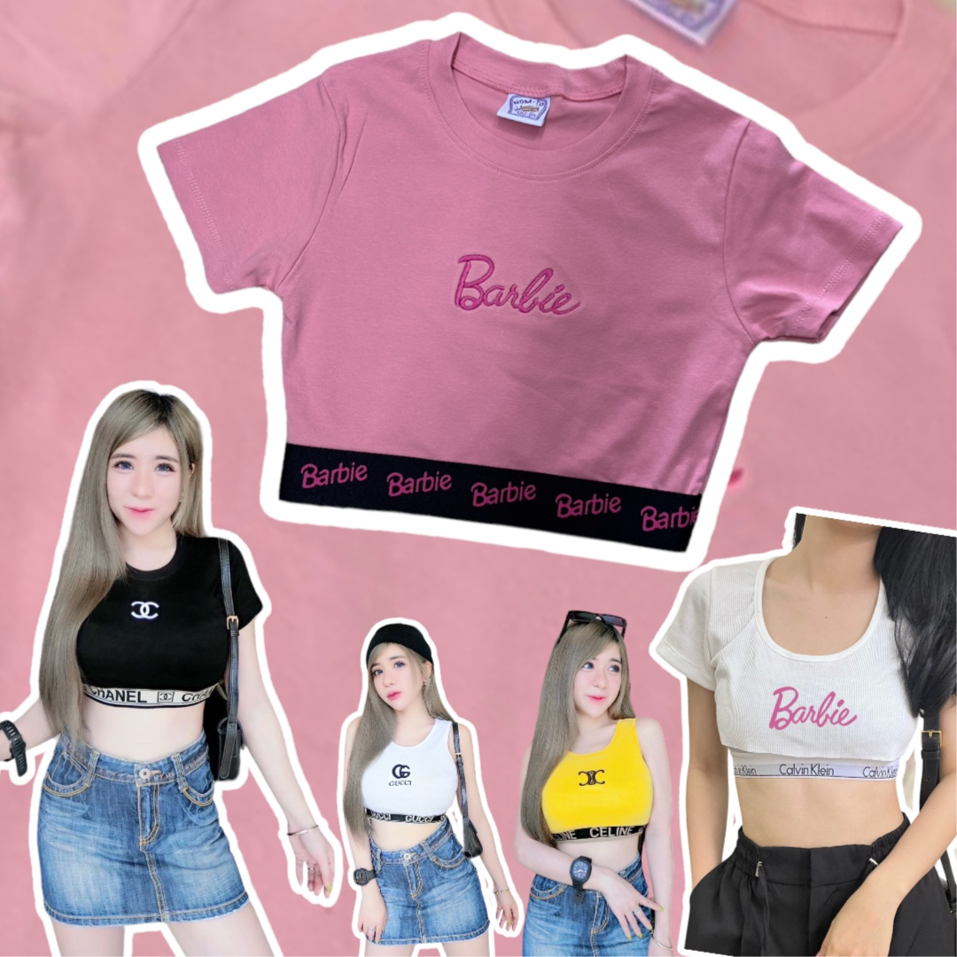 เสื้อสายเดี่ยว เสื้อครอปแฟชั่น สินค้าพร้อมส่ง