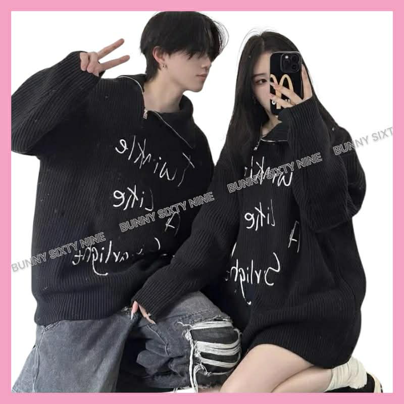 เสื้อแขนยาว ไหมพรม Over size รหัส A100 สินค้าพร้อมส่ในไทย