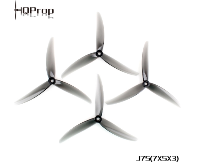 HQProp J75 7X5X3 Light Grey (2CW+2CCW) ใบพัด 7นิ้ว 1ถุง 4ใบ