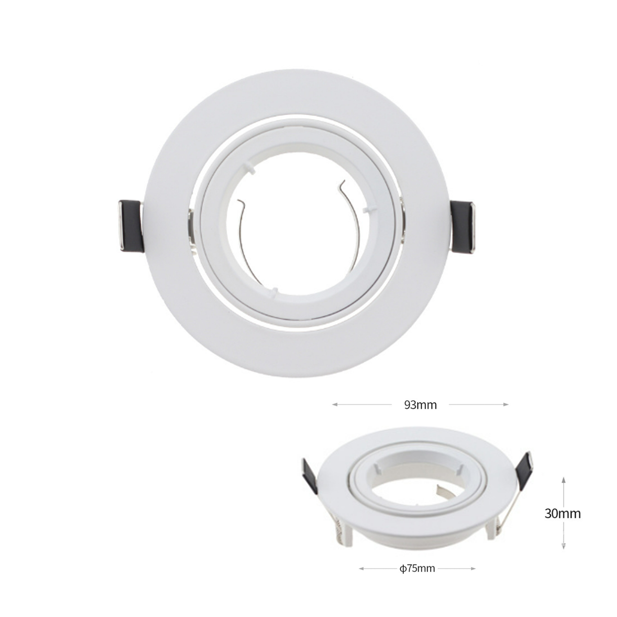 โคมไฟดาวน์ไลท์ ทรงกลม ปรับได้ Downlight Round Adjustable Aluminum IP20