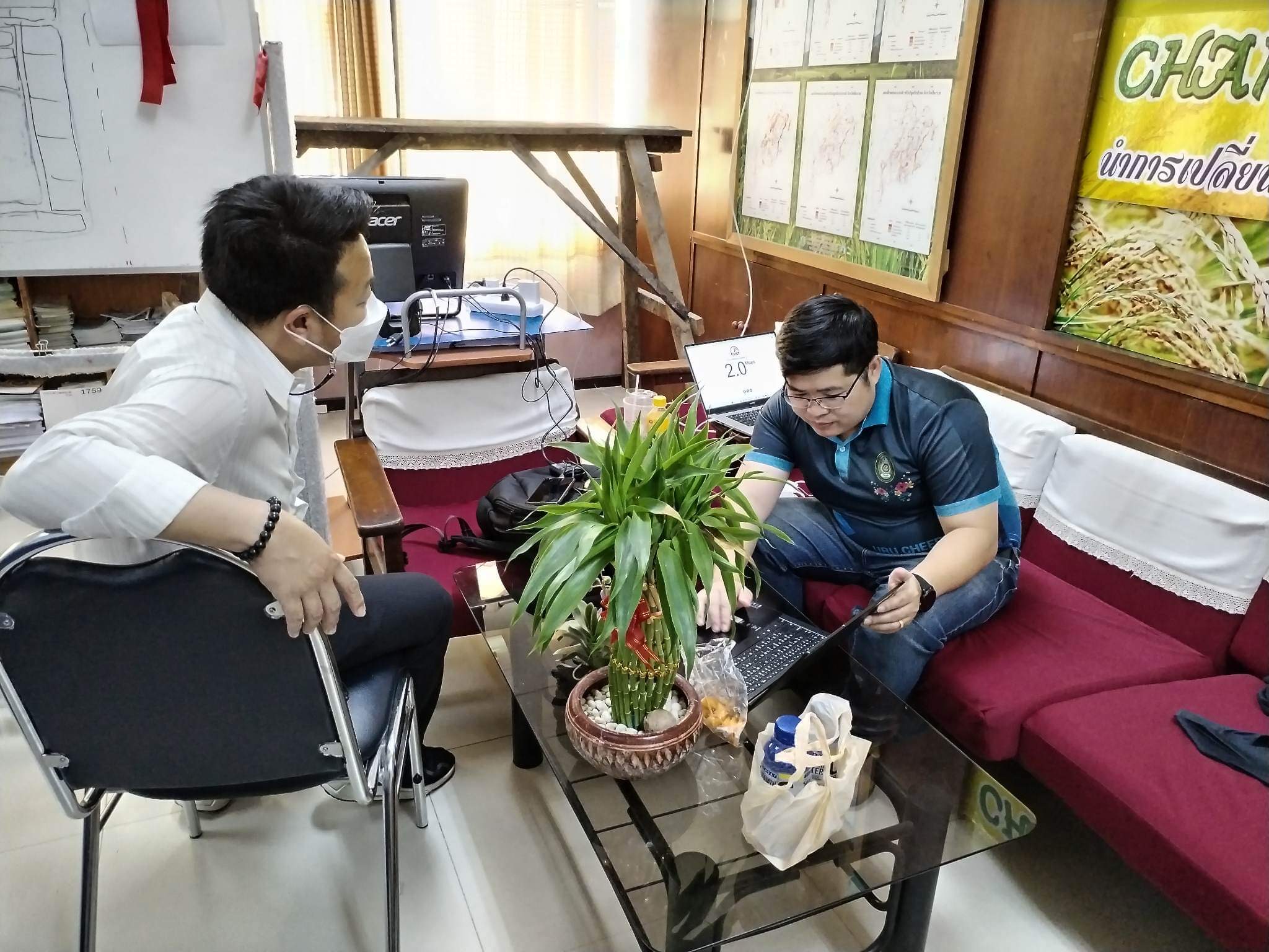 ทดสอบและซ่อมบำรุงระบบเครือข่าย สำนักงานเกษตรจังหวัดเชียงราย