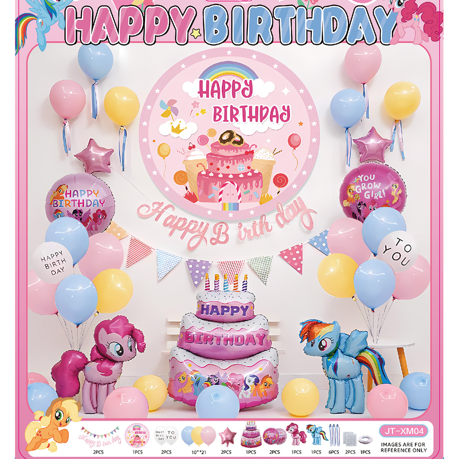 เซทลูกโป่ง ครบเซท ยูนิคอร์น จัดตกแต่งวันเกิด พร้อมส่งในไทย