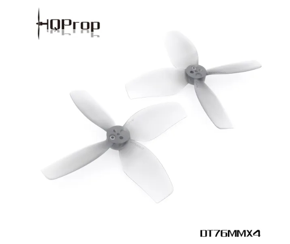 HQProp DT76MMX4 for Cinewhoop Grey (2CW+2CCW)-Poly Carbonate ใบพัดโดรน 3นิ้ว 1ถุง 4ใบ