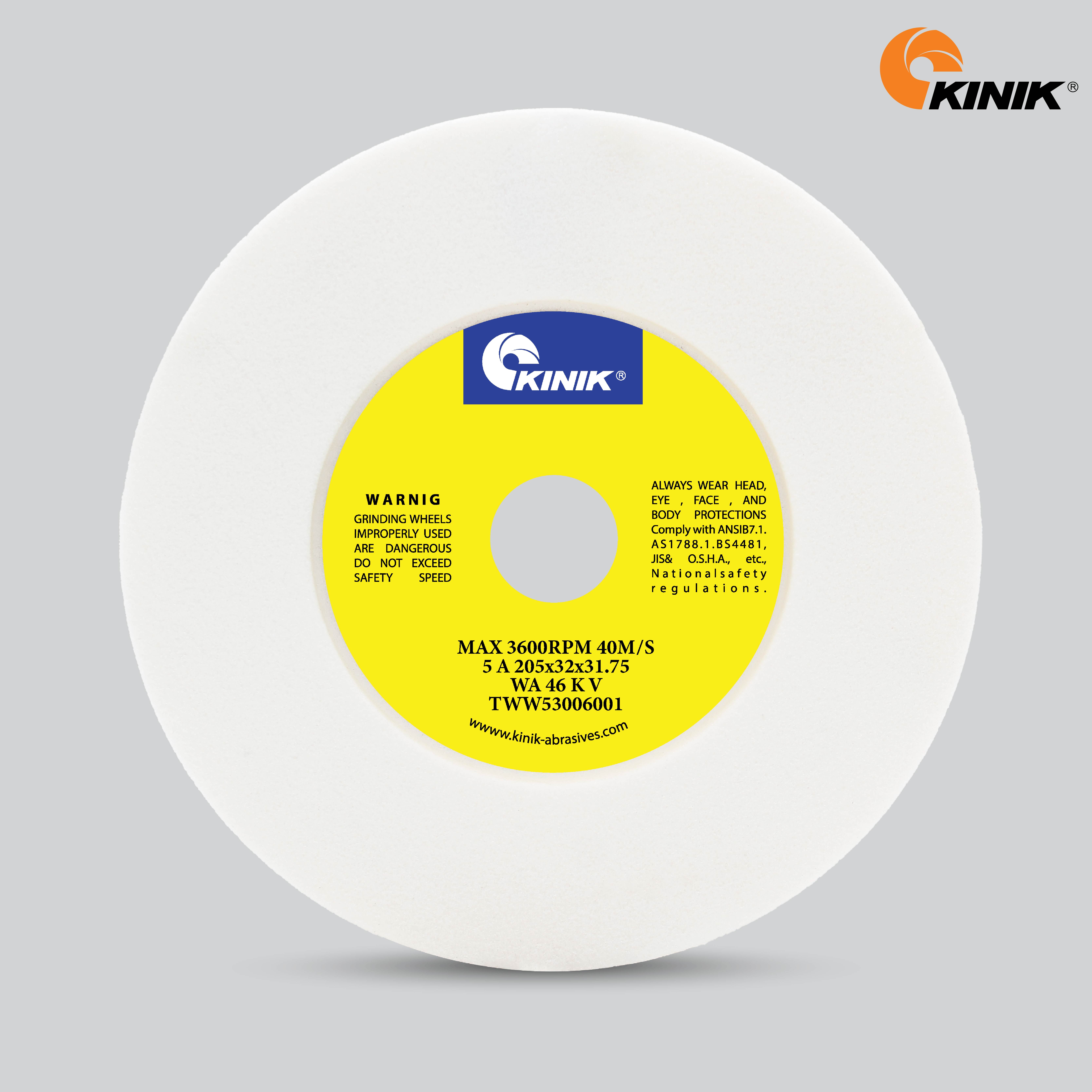 หินเจียร KINIK WA46KV5A 205x32x31.75 mm.
