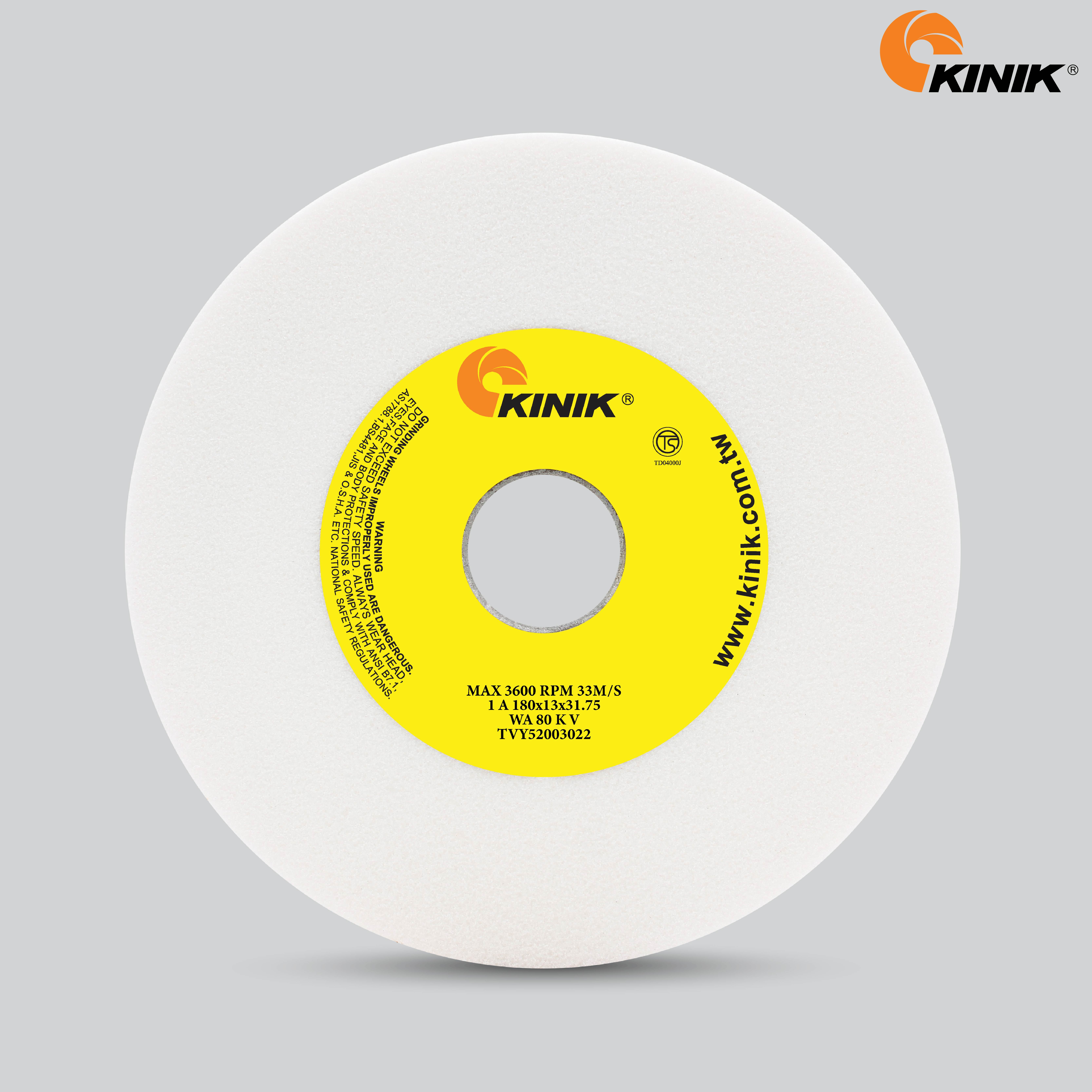 หินเจียร KINIK WA80KV1A 180x6x31.75 mm.