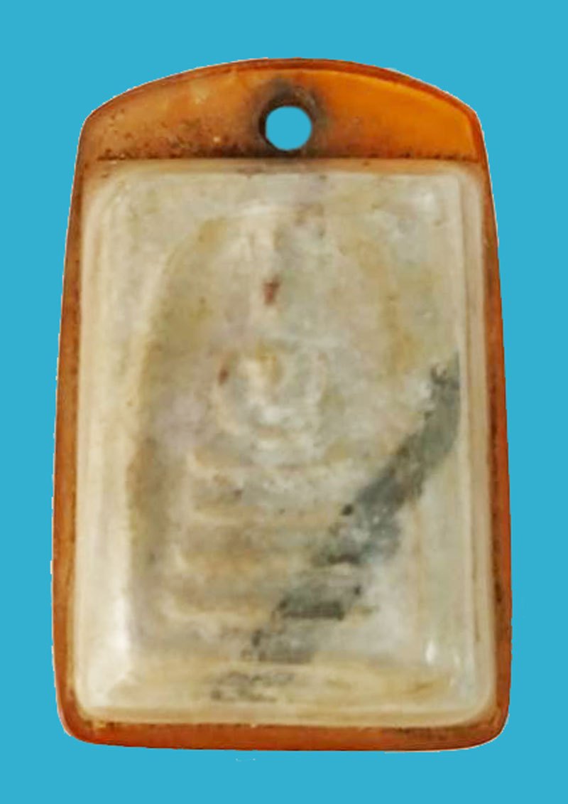 A5324 พระสมเด็จสายรุ้ง หลวงพ่อกวย วัดโฆษิตราราม ชัยนาทเลี่ยมพลาสติกเก่าถึงยุค 27