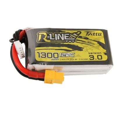 Tattu R-Line 4S V1 V3 V4 95C 120C 130C 650 750 850 1050 1300 1550 1800 2000mAh แบตตัวแรงสำหรับ FPV