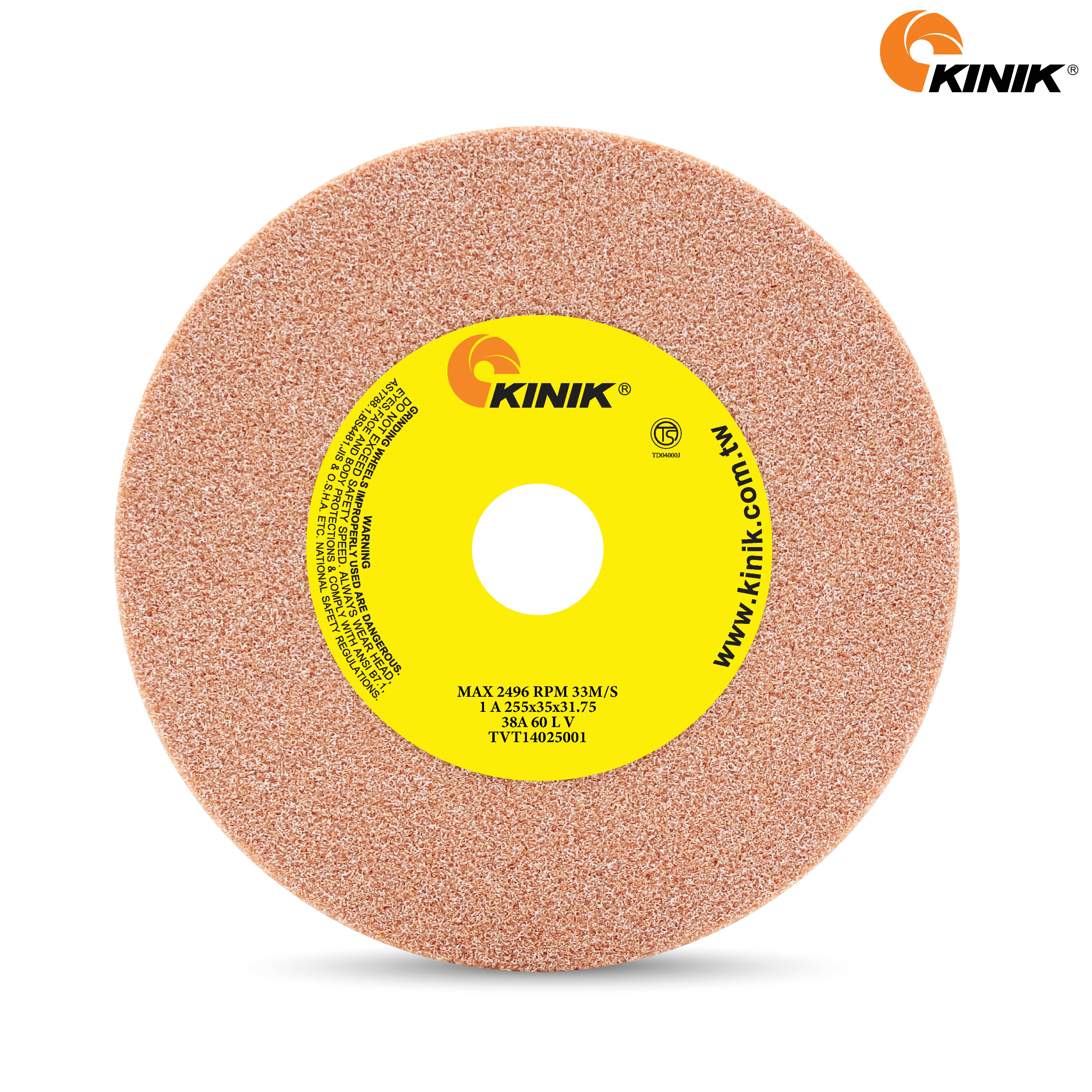 หินเจียร KINIK 38A60LV1A 255x35x31.75 mm.