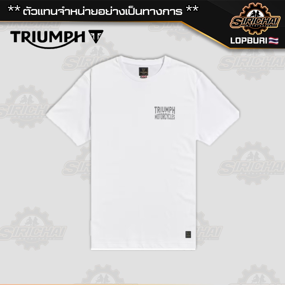 เสื้อยืด Triumph PISTON RICH WHITE MTSS25105