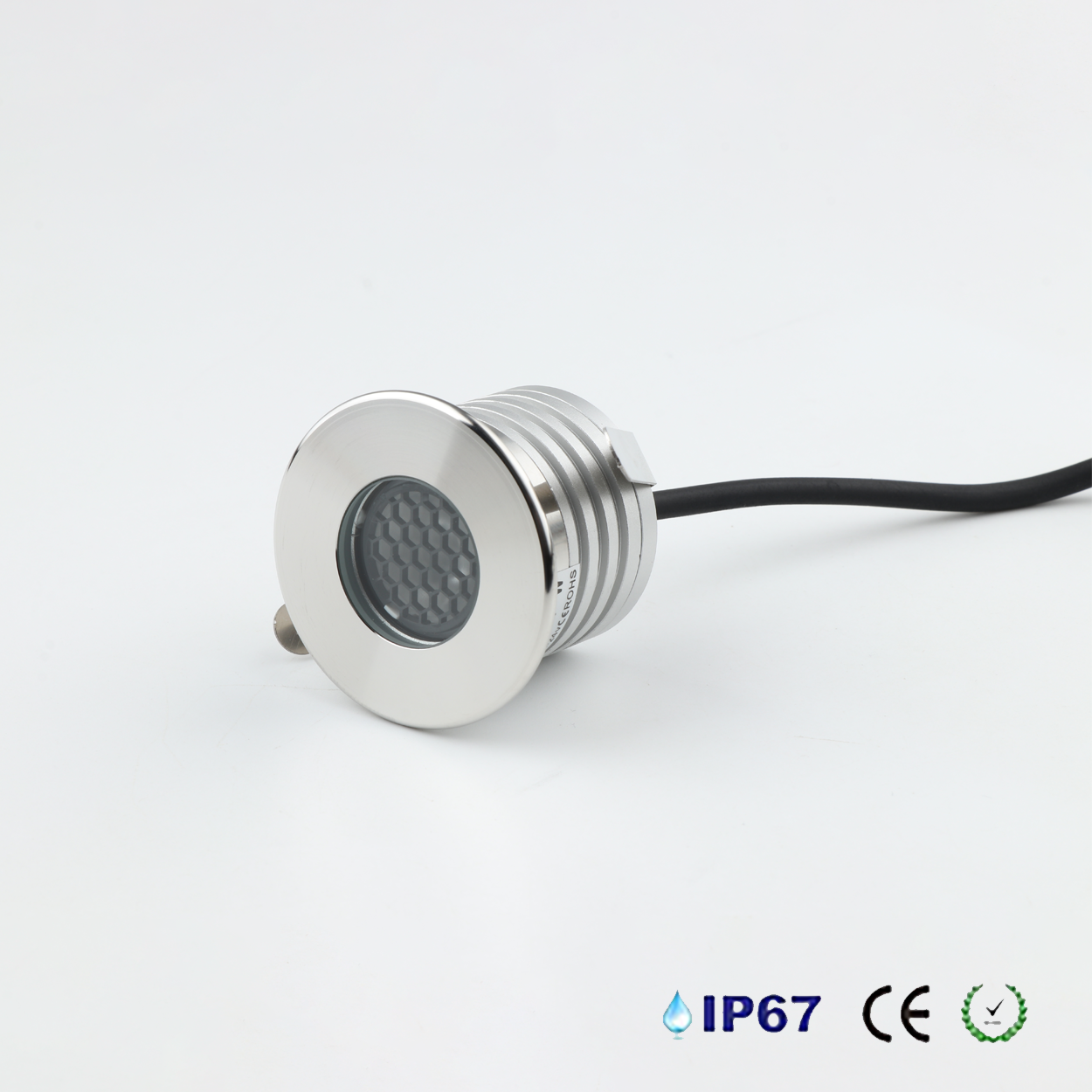 โคมไฟฝังพื้น Inground Up light Round 304 Stainless Steet + Aluminum lamp body LED 3W DC12V-24V IP67