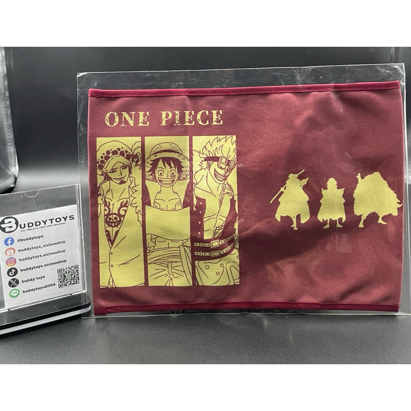 ปกหนังสือผ้า วันพีซ(แมวทอง) ลูฟี่&ลอว์&คิด[One Piece Book Cover Captains 3 Collection -Luffy Raw Kid-][JP.]