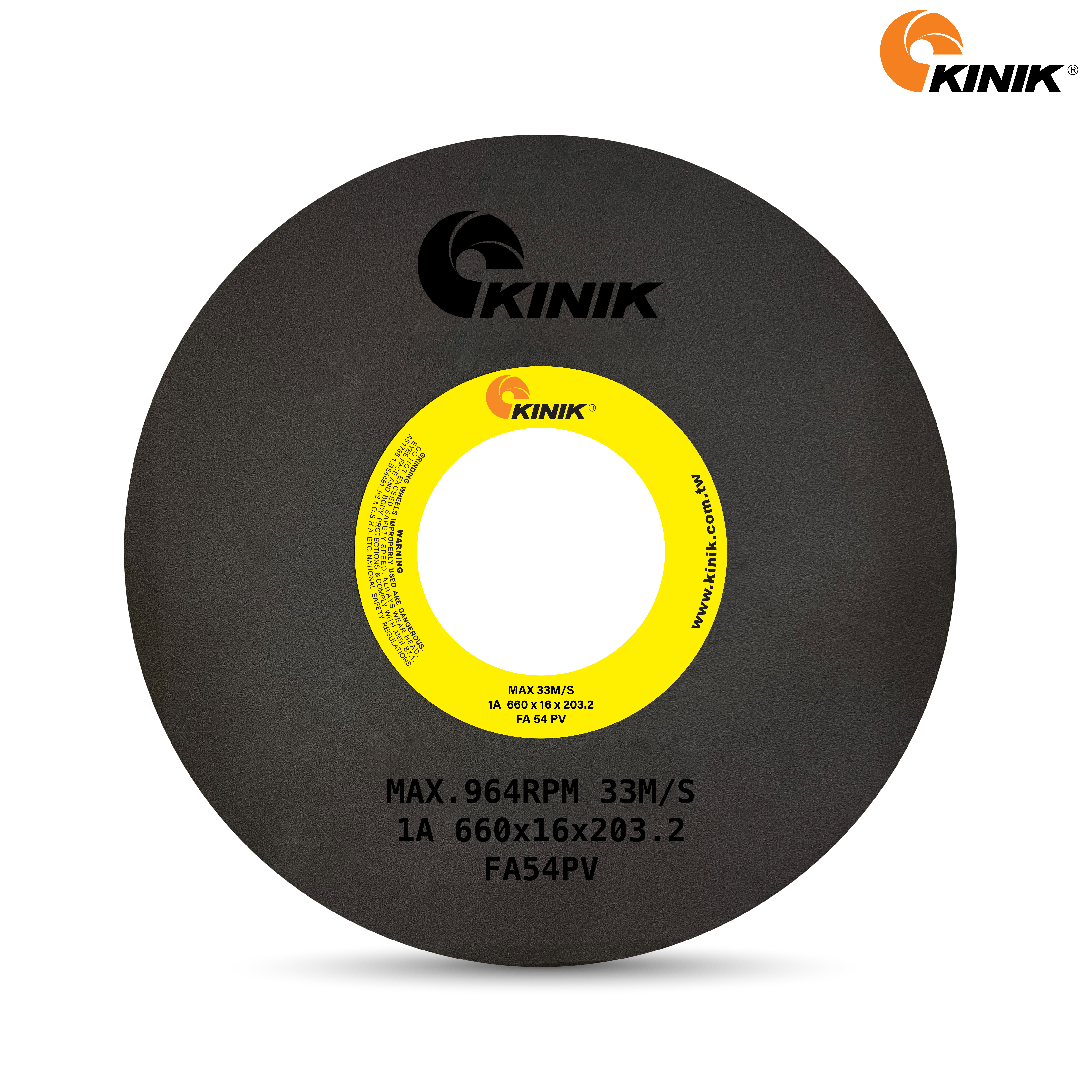 หินเจียร KINIK FA54PV1A 660x16x203.2 mm.