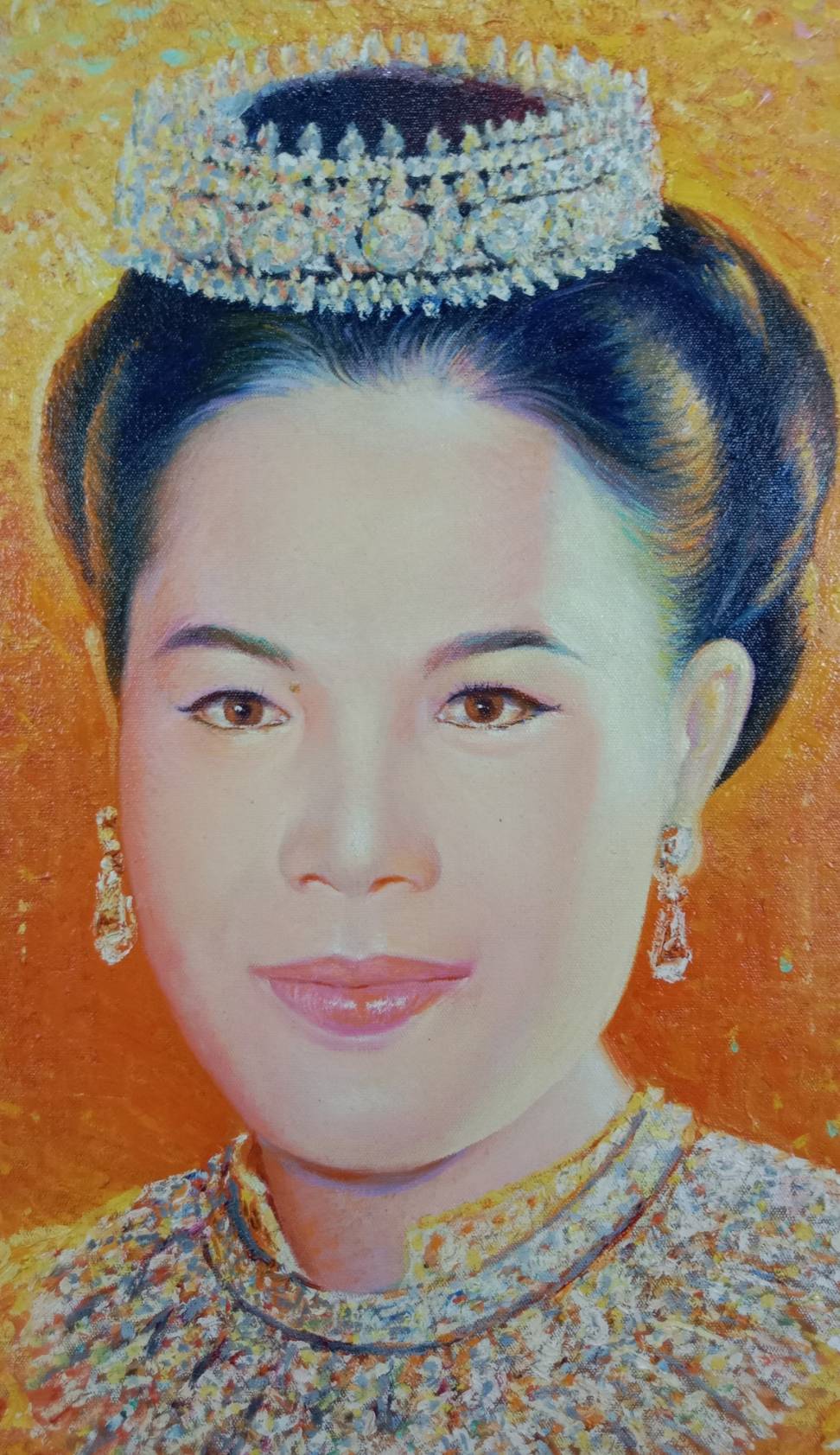 116.ภาพวาดสีน้ำมันพระบรมสาทิสลักษณ์ สมเด็จพระบรมราชินีนาถในรัชกาลที่9