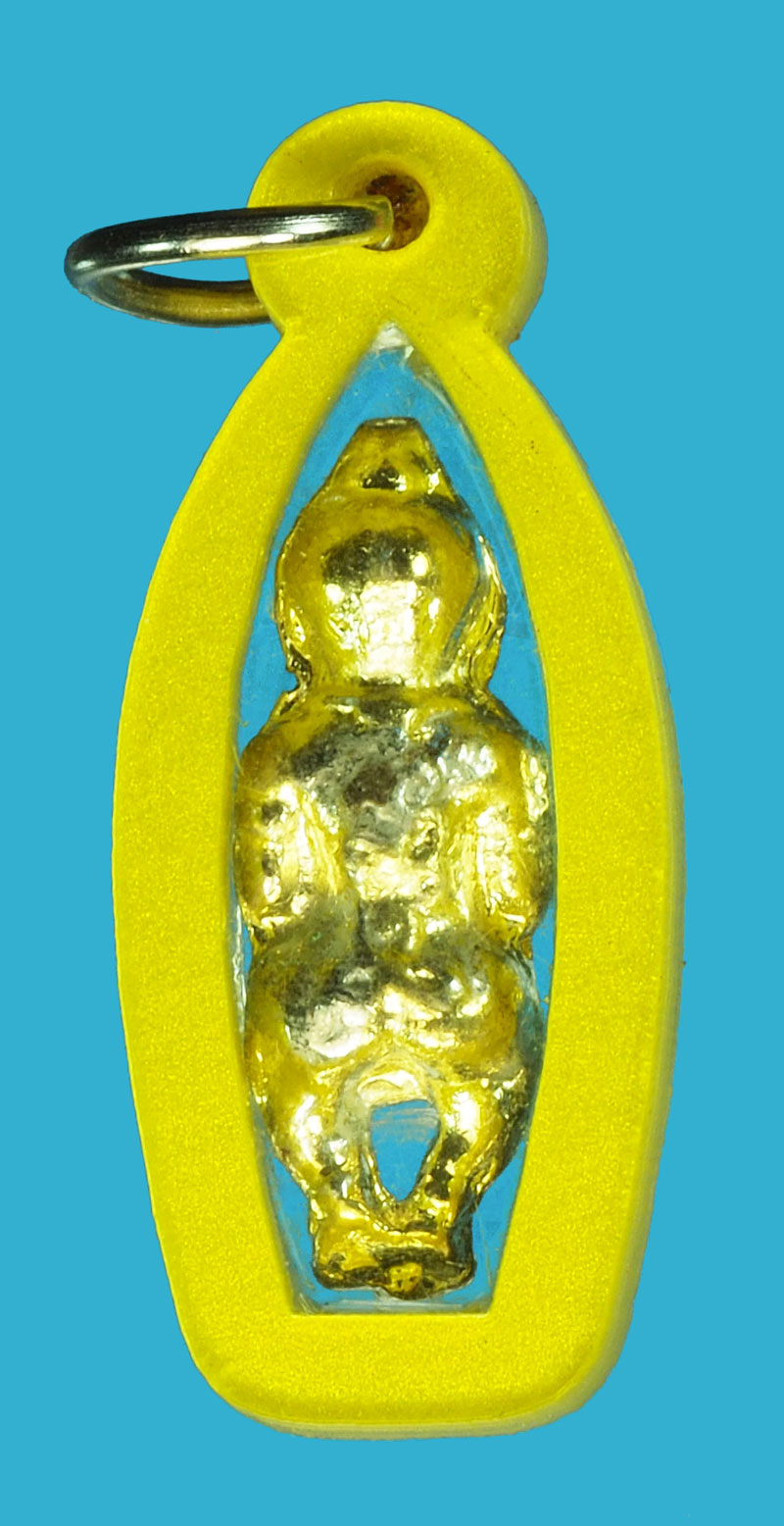 A1044 กุมารทอง เนื้อตะกั่วชุบทองเลี่ยมพลาสติกเก่า 12