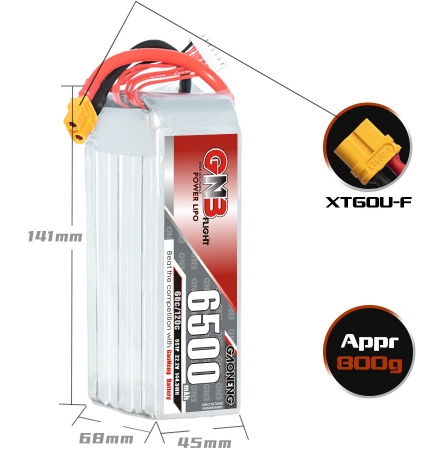 GNB 6s 5000mah - 10000mah 100C 50C 60C 110C 120C Gaoneng แบต LiPo Battery