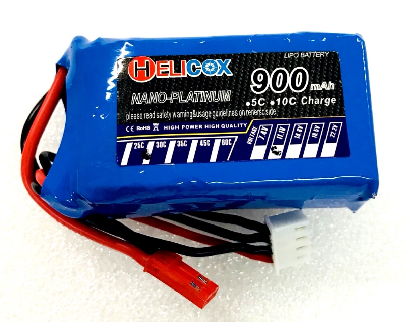 แบต HELICOX 3S 11.1V 30C มีให้เลือกหลายขนาด 900 1100 1500 2200 3000 3500mah