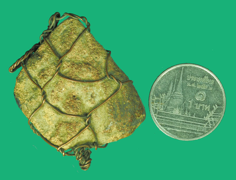 A5308 ชิ้นส่วนพระกรุเก่า ด้านบน ไม่ทราบที่ ถักลวดเก่า 13