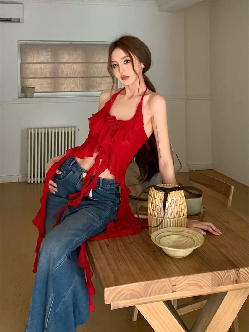 เสื้อสายเดี่ยว สไตล์เกาหลี รหัส CN2633