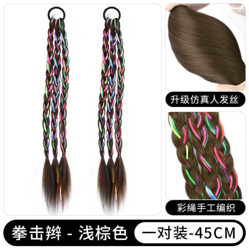 ผมถักเปีย สำเร็จรูป+เส้นวิ๊ง 2 ชิ้น