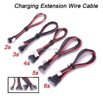 [สายต่อ บาลานซ์] 2S/3S/4S/5S/6S Battery Balance Charger Silicone Wire Extension Lead JST-XH ยาวประมาณ 20cm