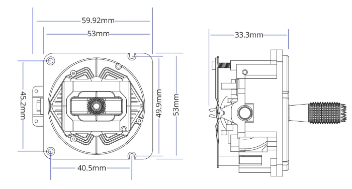 [ของแต่ง] AG01 CNC Hall Gimbal Sets New Colors ใชักับวิทยุ TX16S Boxer เนียนๆ แม่นยำสูง สวยงาม