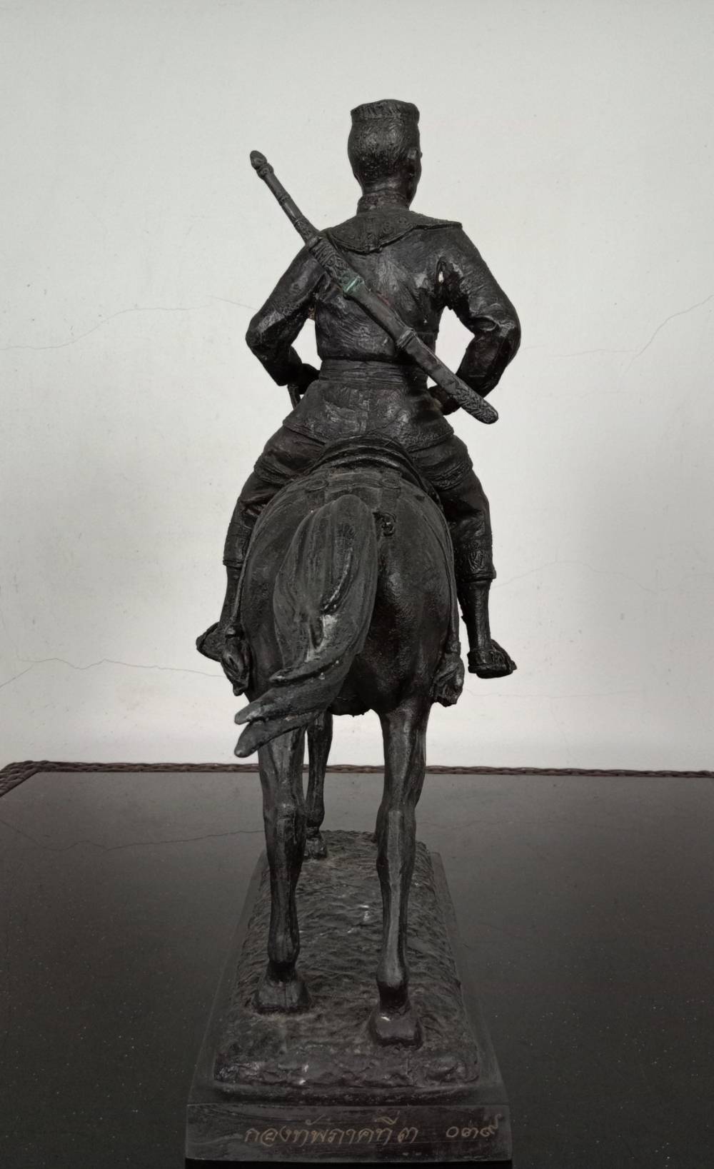 487.พระบรมรูปหล่อสมเด็จพระนเรศวรมหาราชทรงม้าศึก