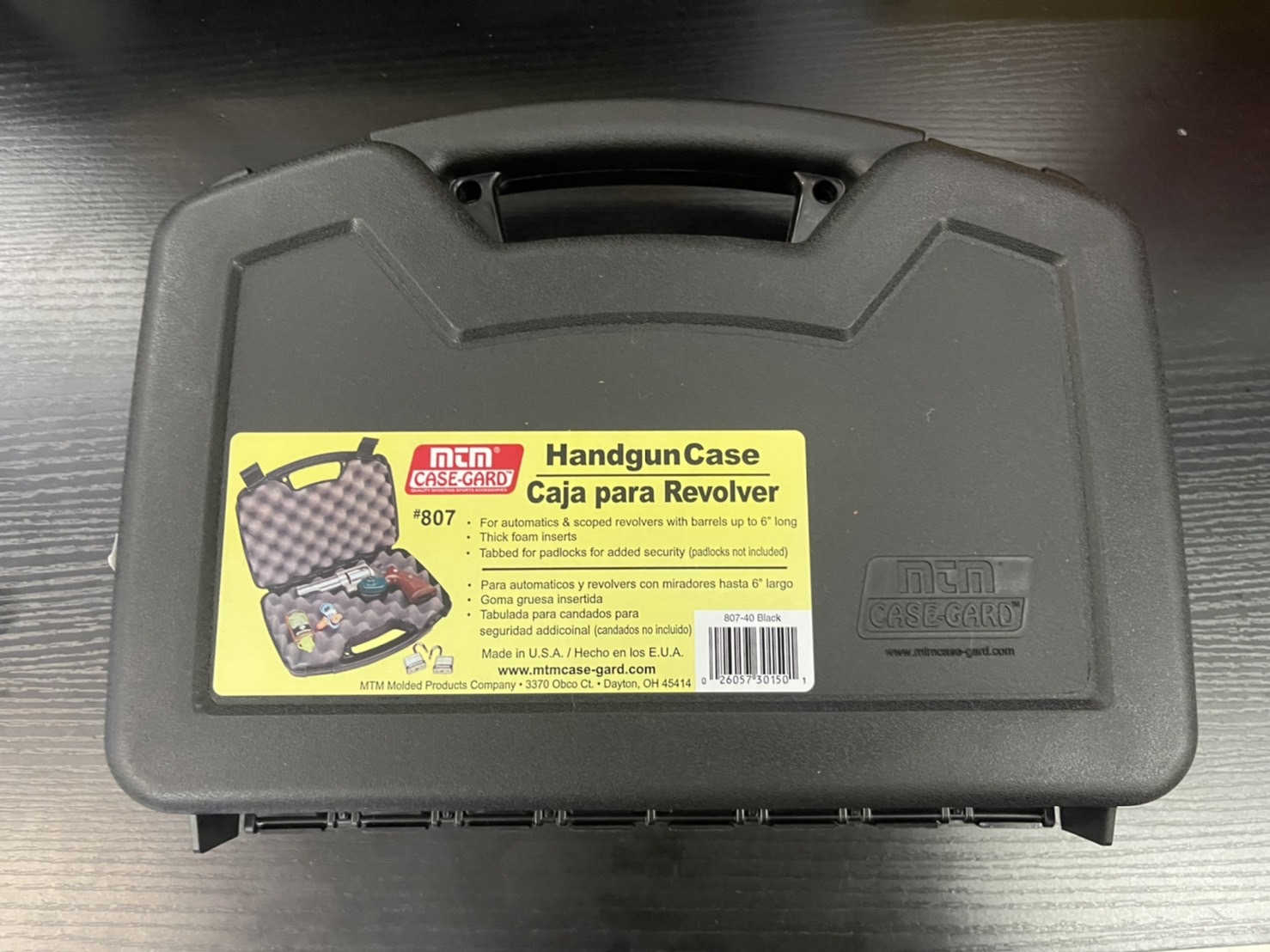 กล่องเคสเก็บปืนสั้น MTM 807