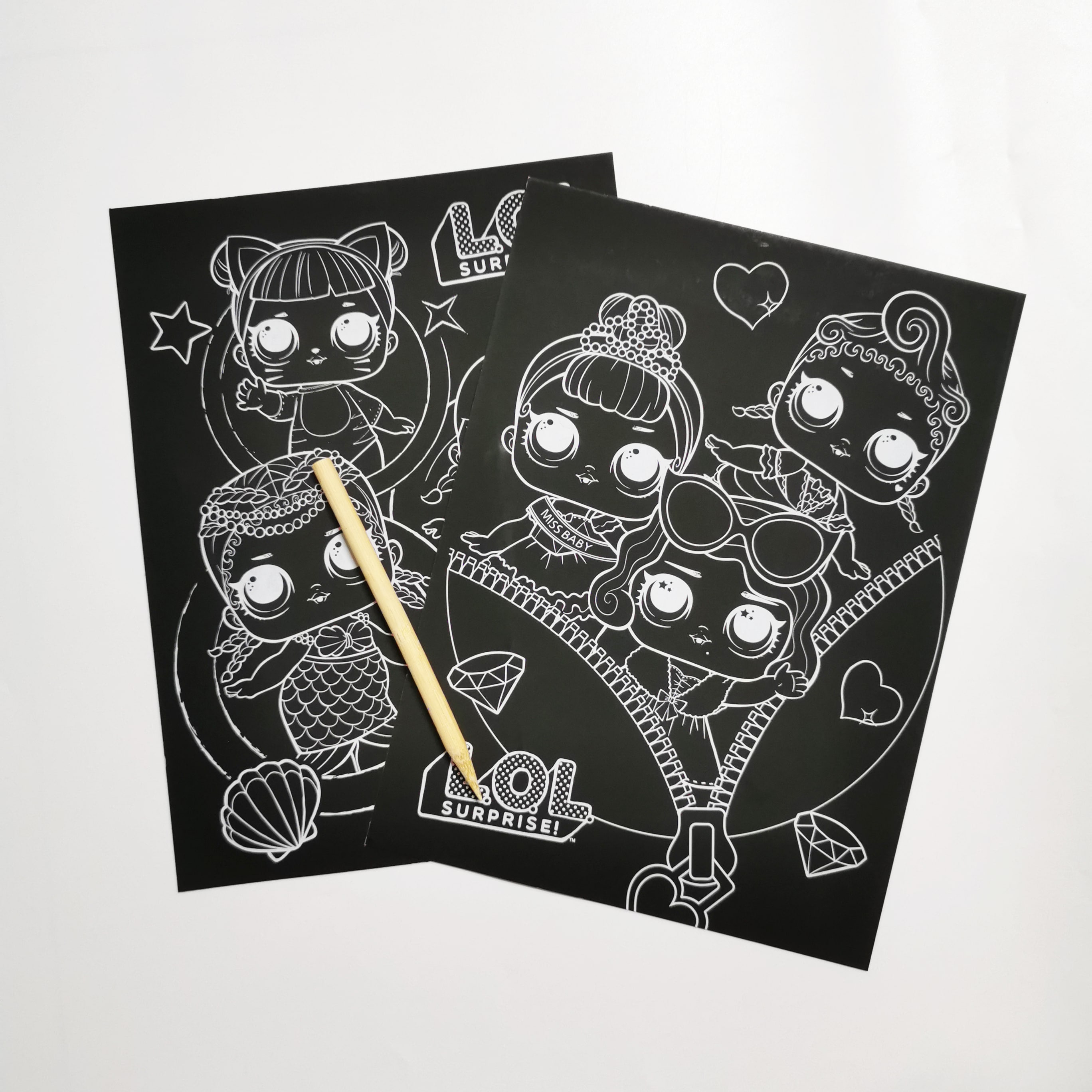 LOL Surprise scratch art