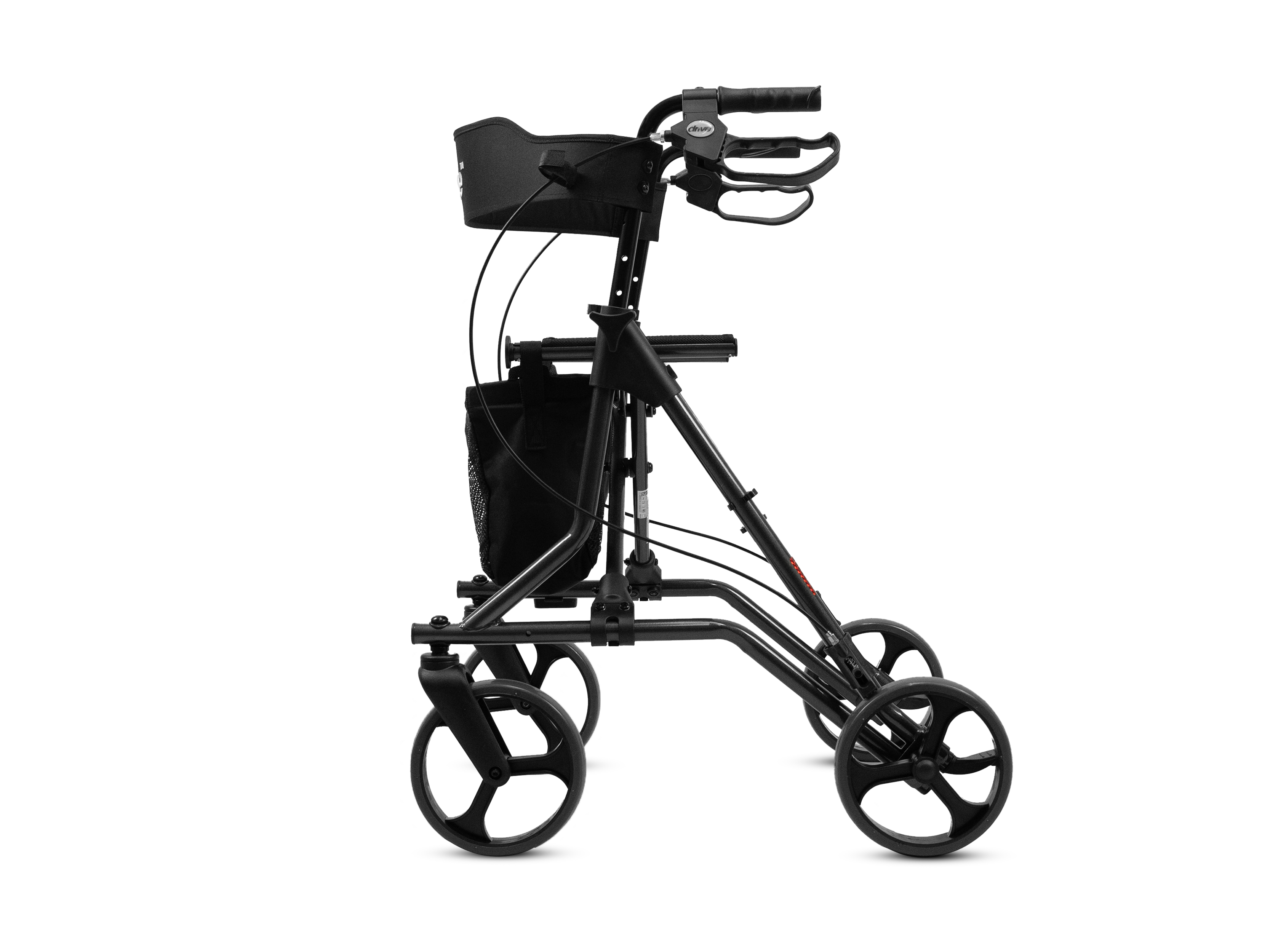 Torro Rollator แบรนด์ Drive Medical (Debilbiss) วอล์คเกอร์ 4 ล้อ อุปกรณ์ช่วยพยุงเดิน อุปกรณ์ฝึกเดิน