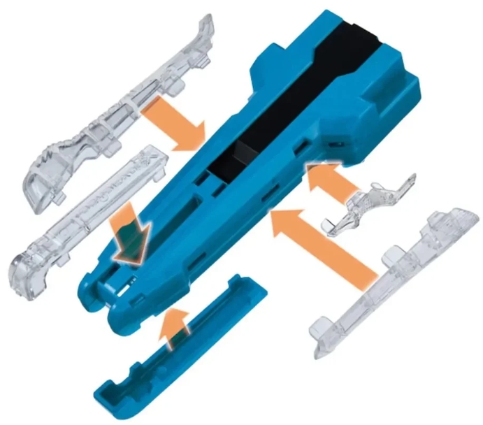 Takara Tomy Beyblade X BX-42 Rubber Custom Grip Blue Ver ด้ามจับสำหรับที่ชูท