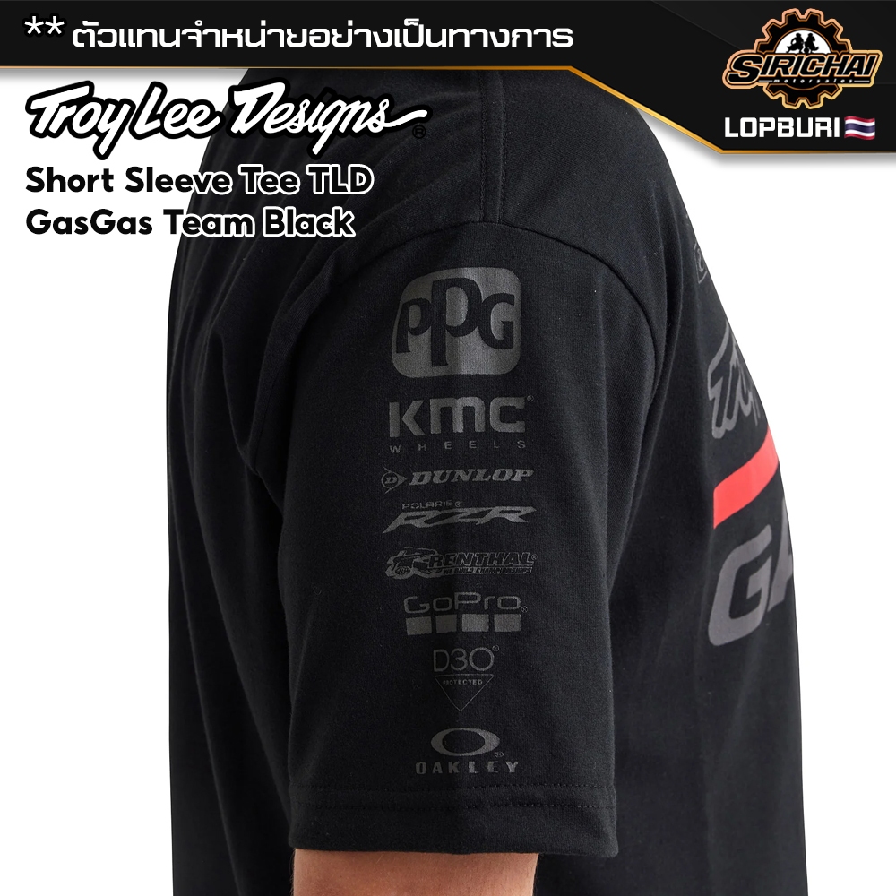 เสื้อยืด Troy Lee Designs Short Sleeve Tee TLD GasGas Team Black ของแท้ 100%✅